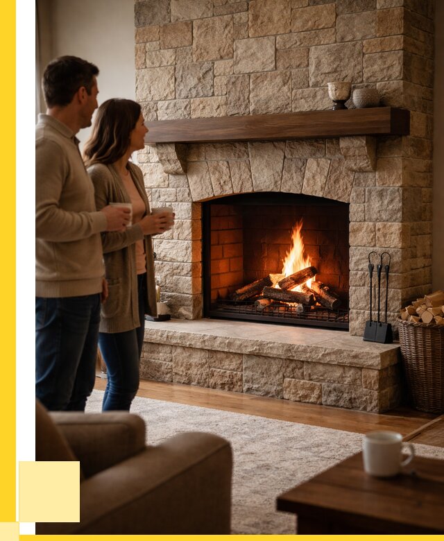 Каменные камины на заказ в Курчатове от 183384 р. | ЭриданКрч