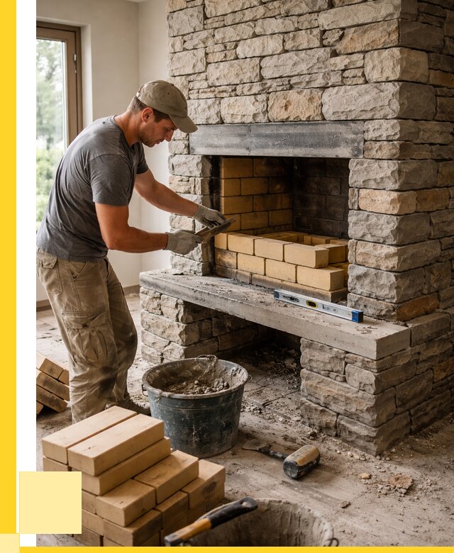 Кладка каминов и камина в Курчатове от 25470 р. ЭриданКрч