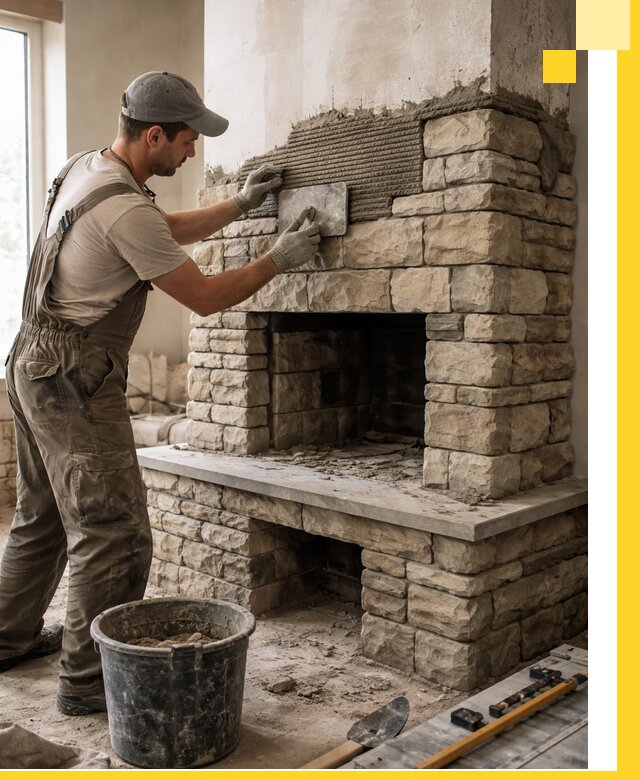 Строительство каминов под ключ в Курчатове от проектирования до монтажа