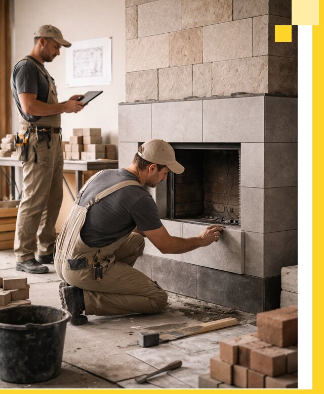 Индивидуальные проекты каминов и каминных систем в Курчатове