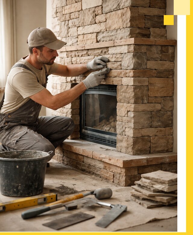 Проектирование и установка печей-каминов под ключ в Курчатове