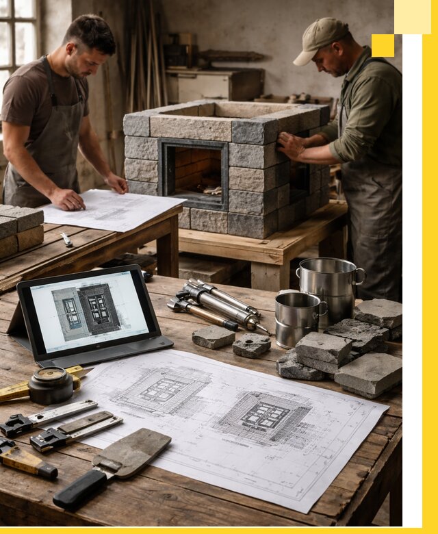 Разработка проектов печей с согласованием и монтажом в Курчатове