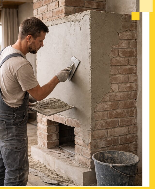 Отделка печей и облицовка каминов в Курчатове под ключ