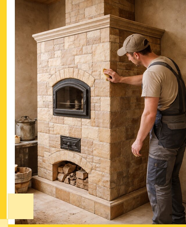 Облицовка печей в Курчатове от 4585 р. под ключ | ЭриданКрч