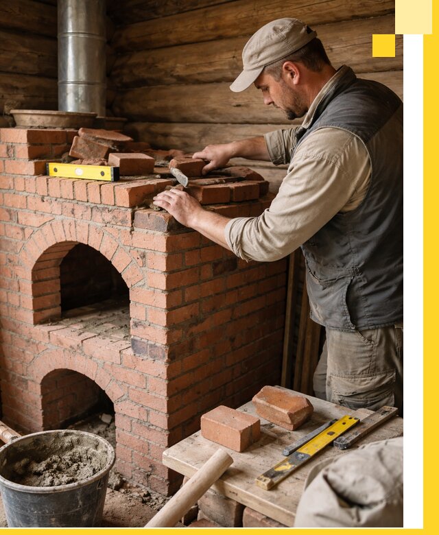 Изготовление и установка русских печей в Курчатове под ключ