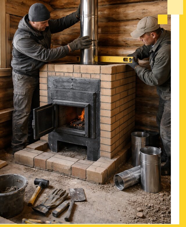 Проектирование, изготовление и установка банных печей в Курчатове