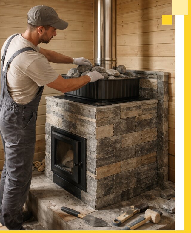 Печи для парной в Курчатове, производство, монтаж и обслуживание