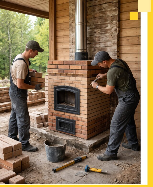Производство и установка дачных печей под ключ в Курчатове