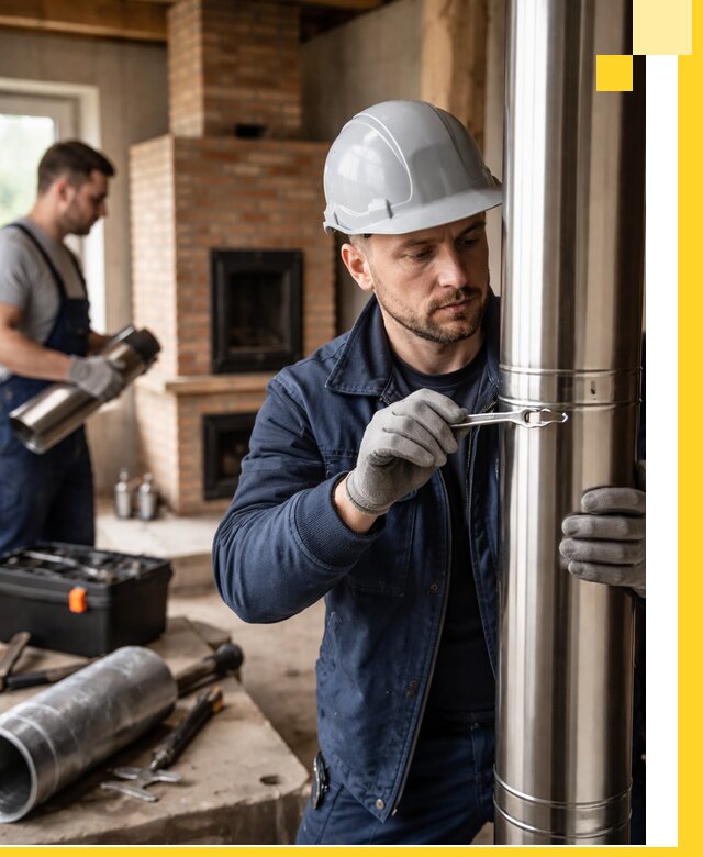 Профессиональный монтаж дымоходов для печей в Курчатове