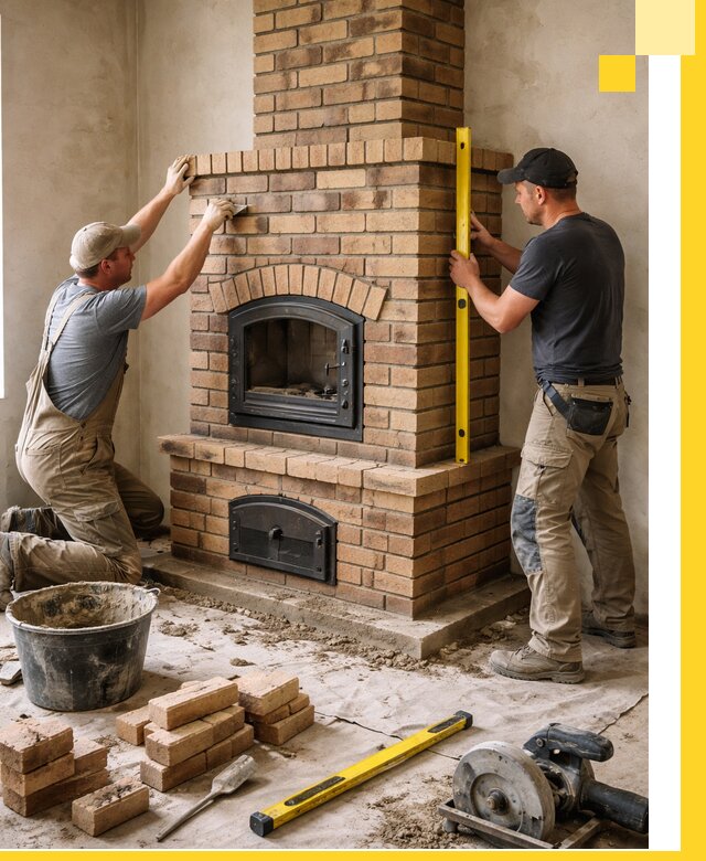 Продажа и установка печей и каминов для дома под ключ в Курчатове