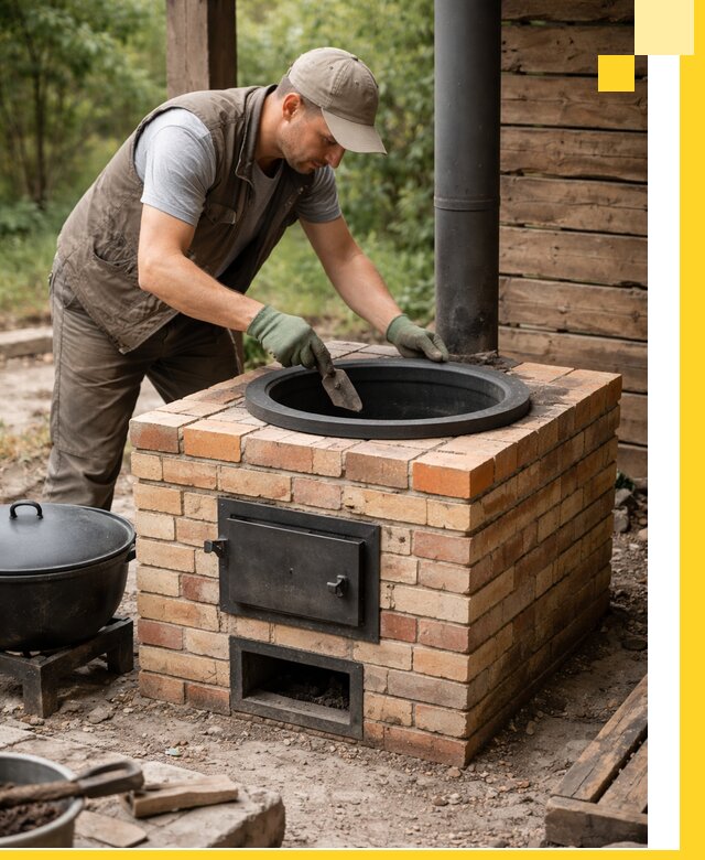 Изготовление и установка печей для казана в Курчатове под ключ