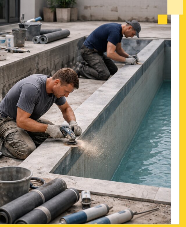 Профессиональный ремонт бассейнов под ключ в Курчатове