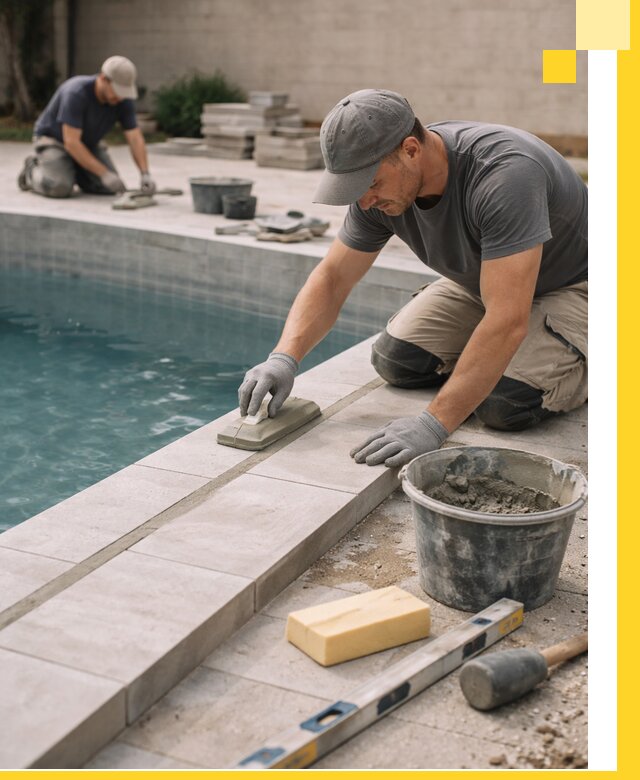 Отделка бассейнов в Курчатове: декоративная отделка и гидроизоляция