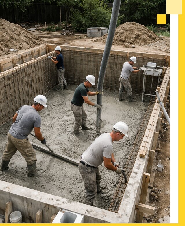 Строительство бетонных бассейнов под ключ в Курчатове