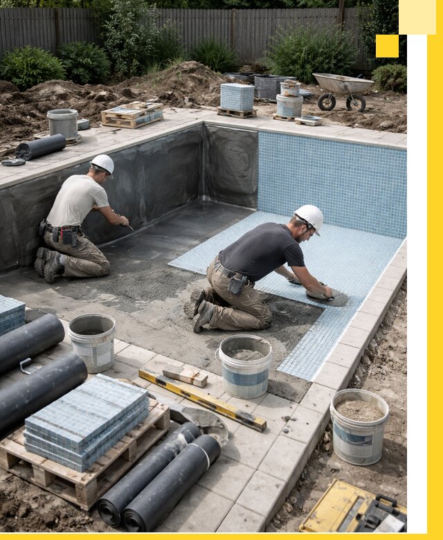 Проектирование и строительство стационарных бассейнов в Курчатове