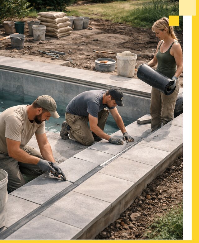 Строительство и монтаж уличных бассейнов под ключ в Курчатове