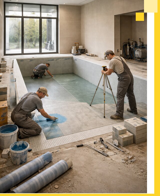 Проект и строительство закрытых бассейнов в Курчатове под ключ