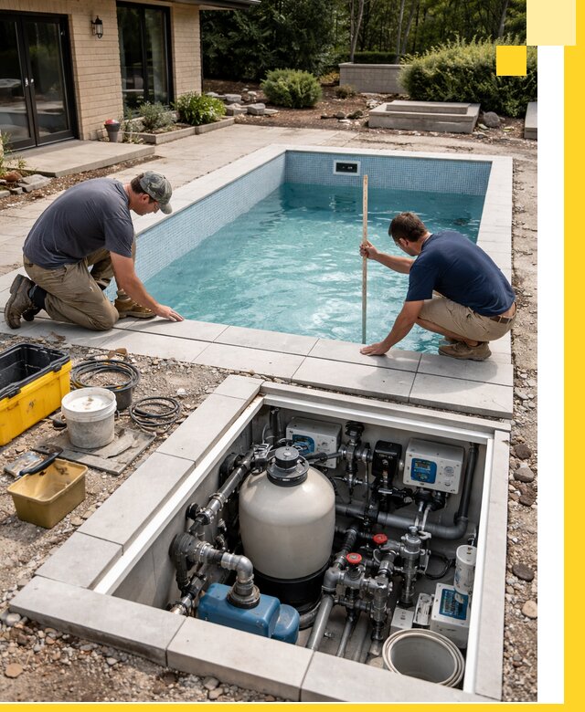 Строительство качественных домашних бассейнов под ключ в Курчатове