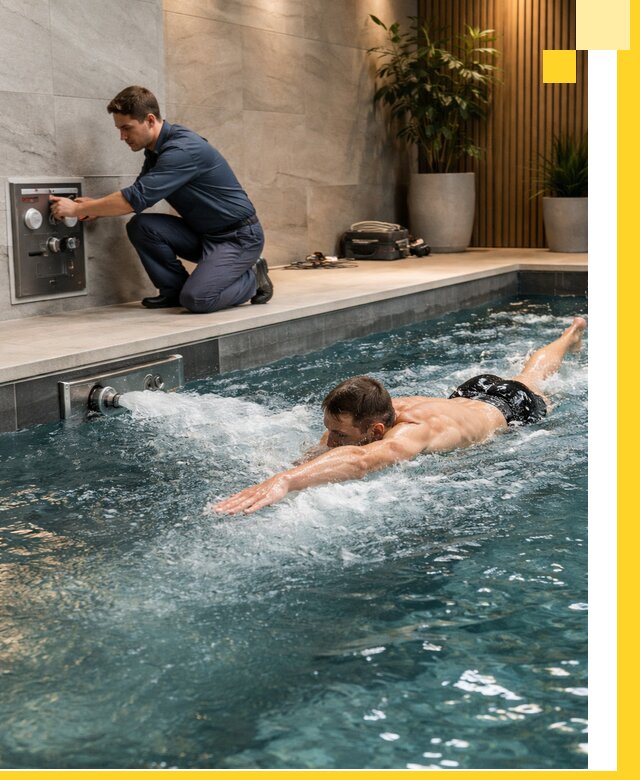 Проектирование и монтаж бассейнов с противотоком в Курчатове