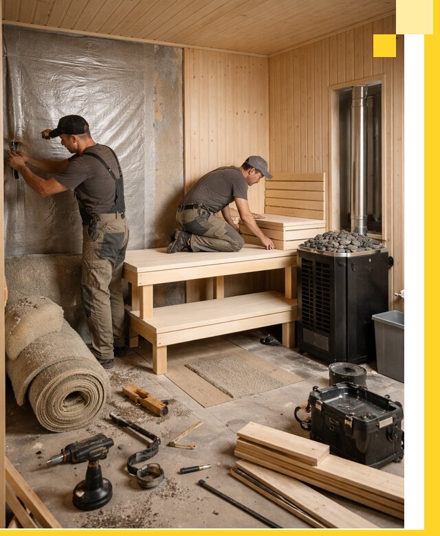 Проекты саун под ключ в Курчатове дизайн и строительство