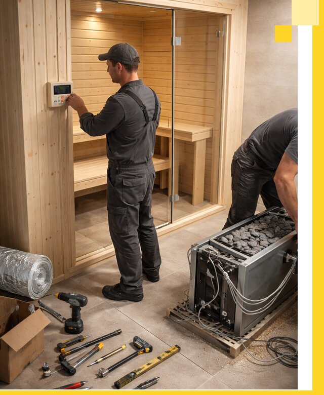 Поставка, установка и монтаж электрических саун в Курчатове