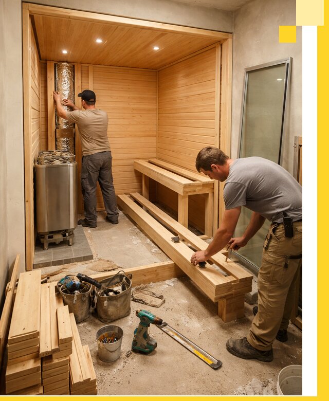 Проектирование и установка домашних саун под ключ в Курчатове