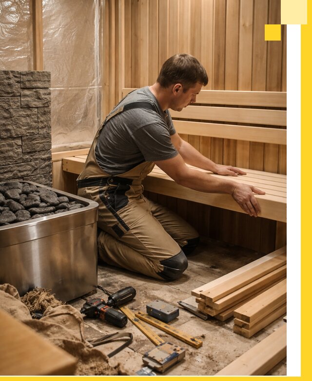 Сауны для дома под ключ с проектированием и монтажом в Курчатове