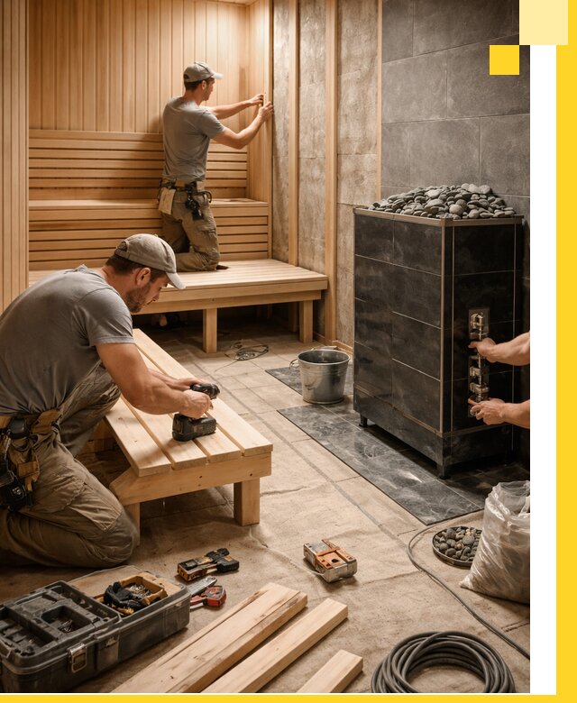 Дизайн и строительство интерьерных саун под ключ в Курчатове