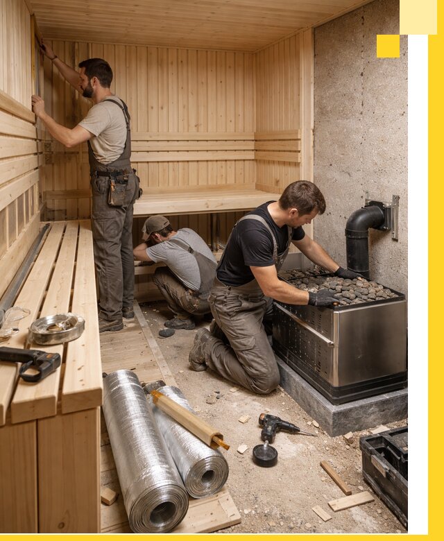 Индивидуальные сауны на заказ в Курчатове под ключ, проект и монтаж