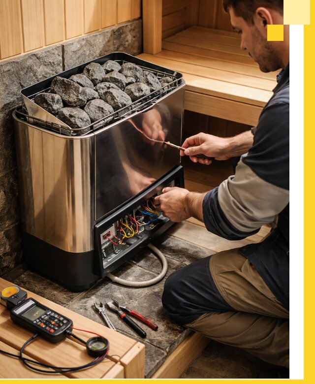 Продажа и установка электрокаменок для саун в Курчатове