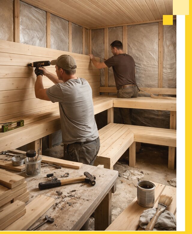 Профессиональная отделка бань и саун под ключ в Курчатове