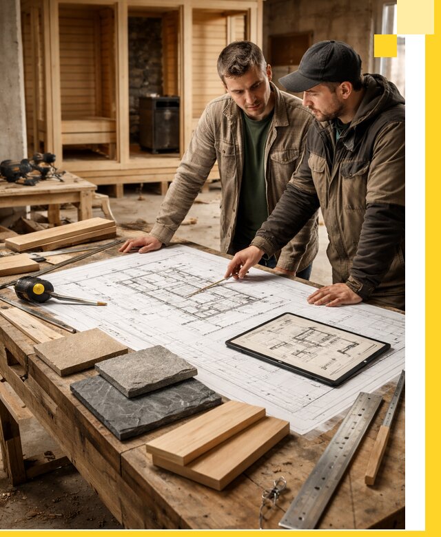 Проекты бань под ключ и планы строительства в Курчатове