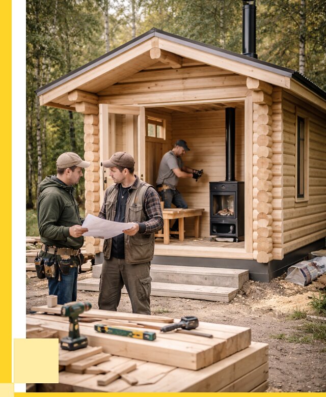 Монтаж бань под ключ в Курчатове — от 203760 р. | ЭриданКрч