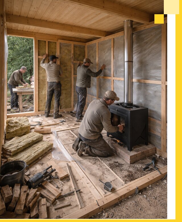 Профессиональный монтаж бань под ключ в Курчатове для дома