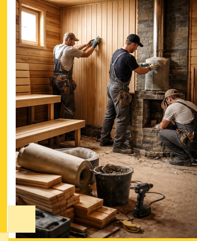 Ремонт бань под ключ в Курчатове от 45846 р. | ЭриданКрч