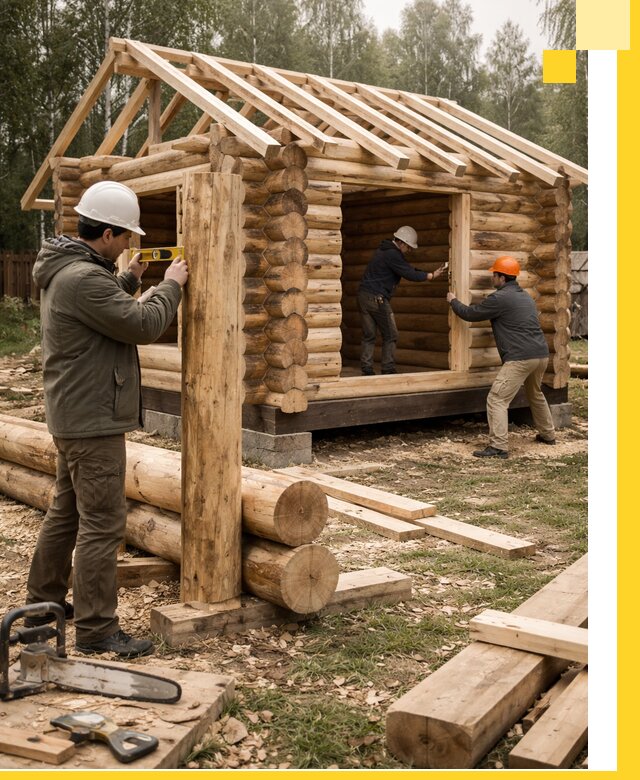 Строительство бань для дачи под ключ в Курчатове с доставкой и монтажом