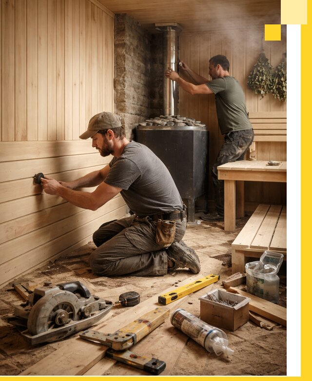 Полное строительство и оснащение парных под ключ в Курчатове