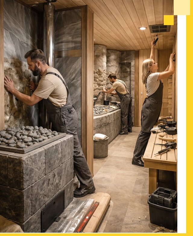 Строительство бань и SPA процедур в Курчатове под ключ и отделкой