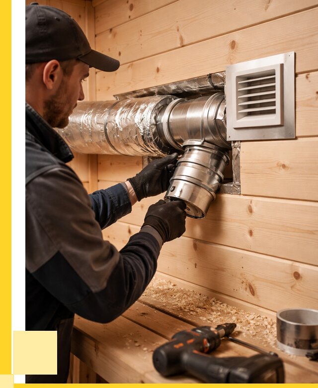 Монтаж вентиляции бани в Курчатове от 12226 р. | ЭриданКрч