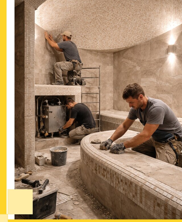 Монтаж хамамов под ключ в Курчатове от 254700 р. ЭриданКрч