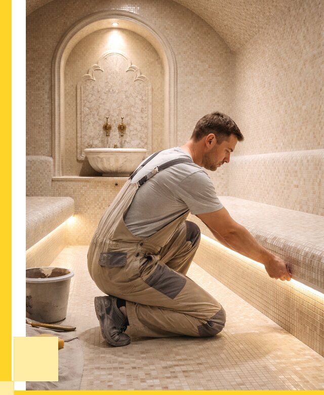 Отделка хамамов под ключ в Курчатове от 5603 р. | ЭриданКрч