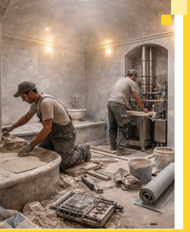 Строительство турецких бань хаммам под ключ в Курчатове