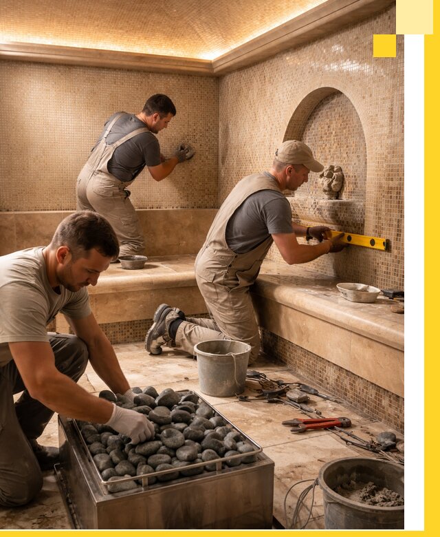 Проектирование и строительство хамама и сауны в Курчатове