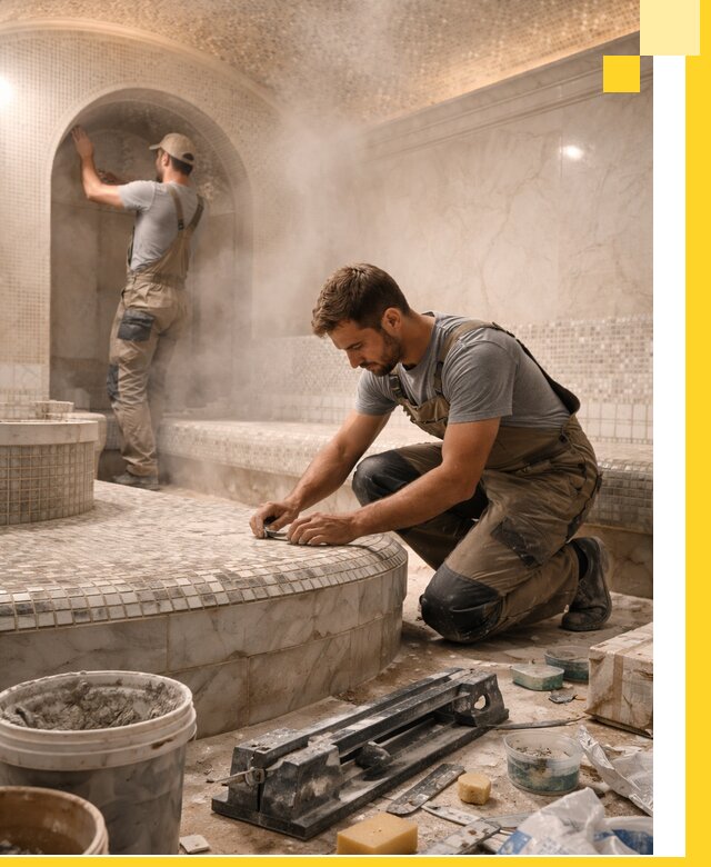 Профессиональный дизайн хамама и SPA под ключ в Курчатове