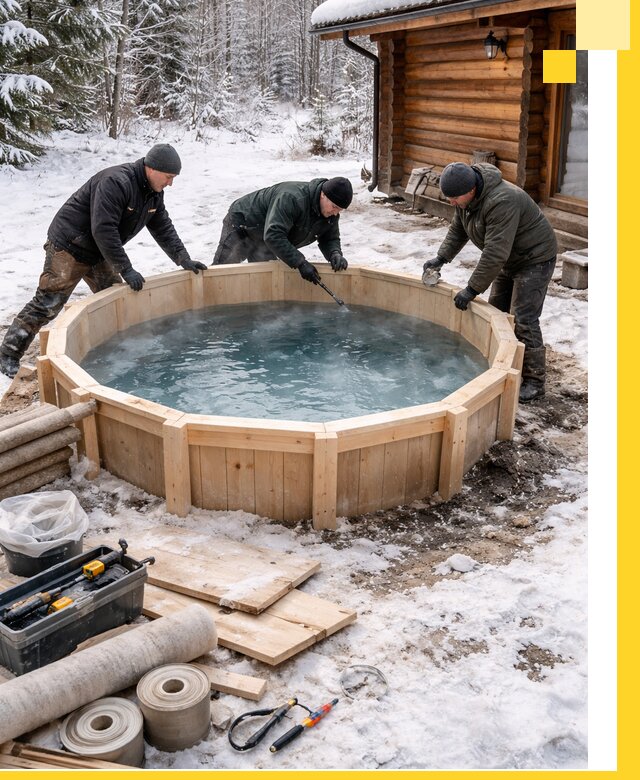 Изготовление и установка ледяных купелей под ключ в Курчатове